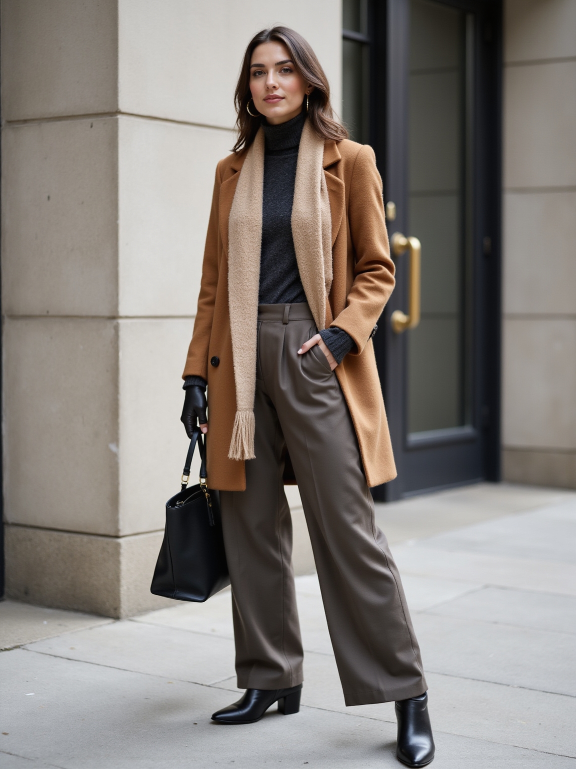 commute to office polished winter wardrobe