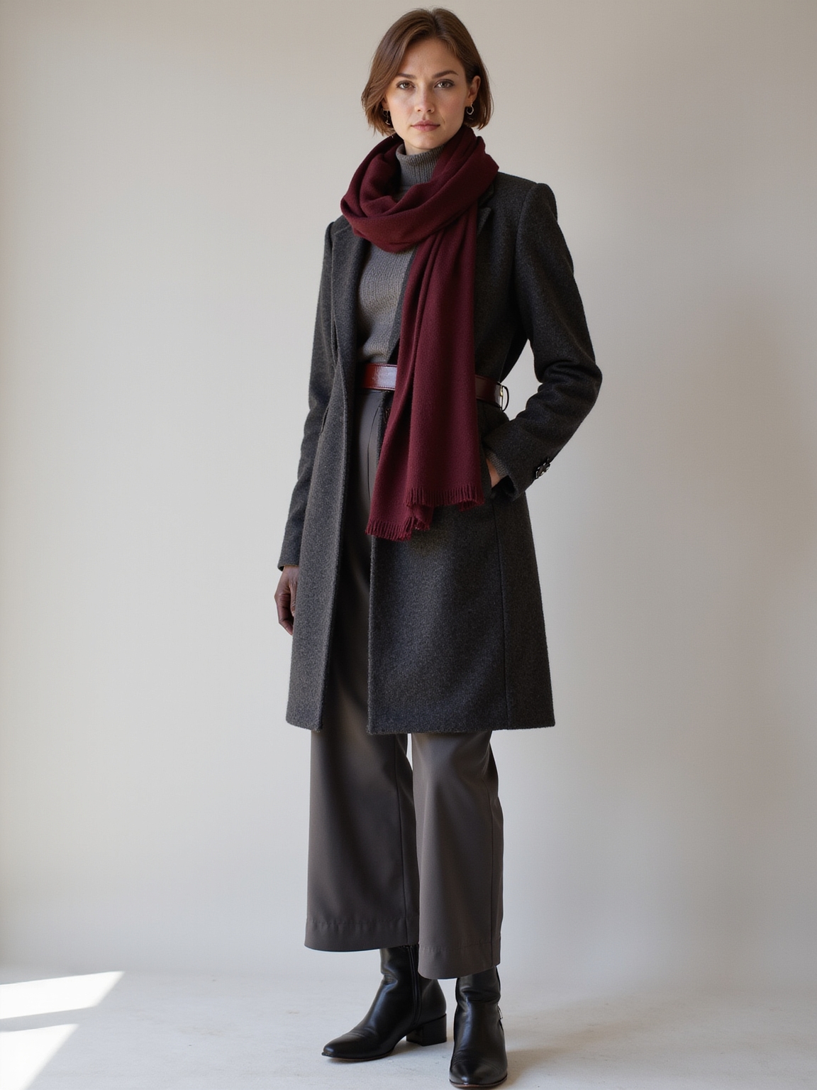 coordinated refined leather accessories