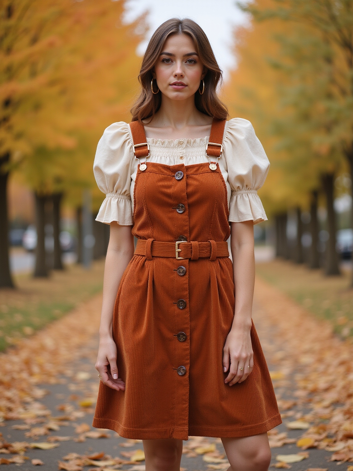 corduroy pinafore with pockets