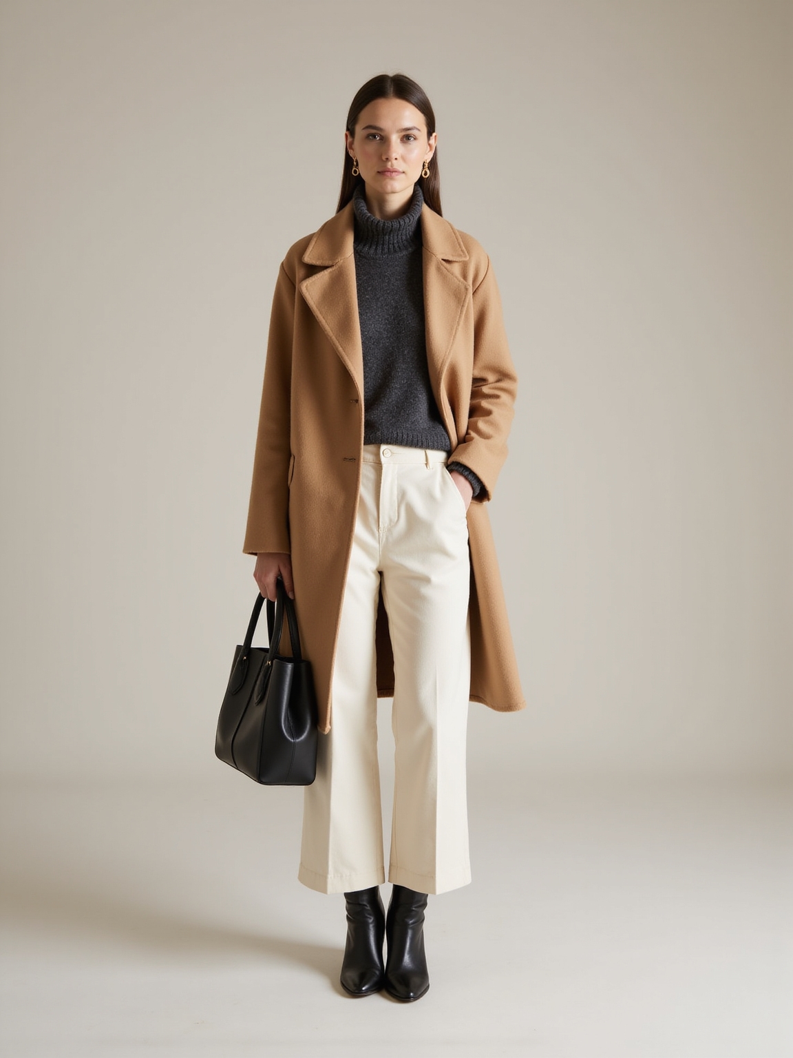 cozy cashmere with leather