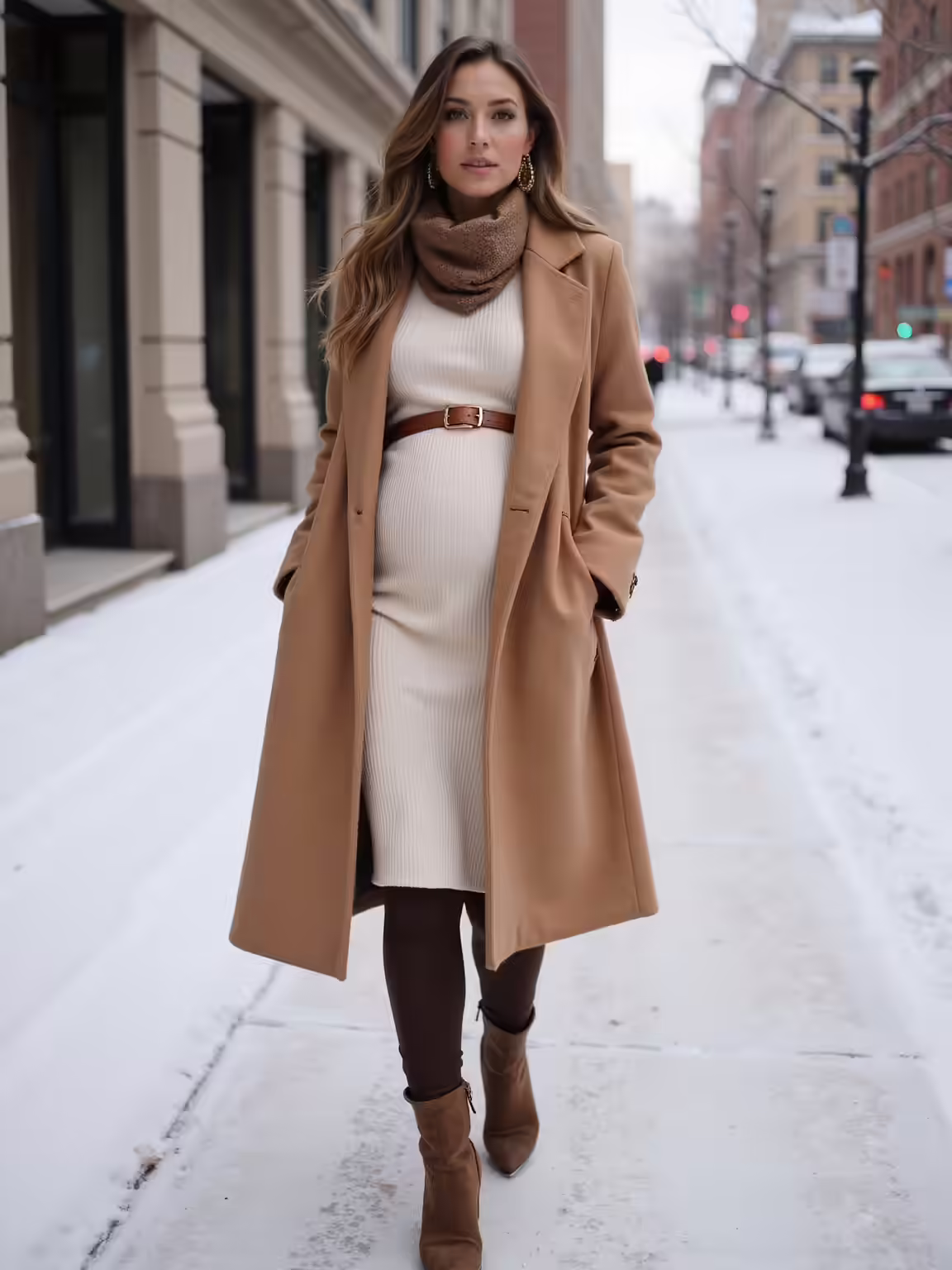 cozy chic maternity winter wear