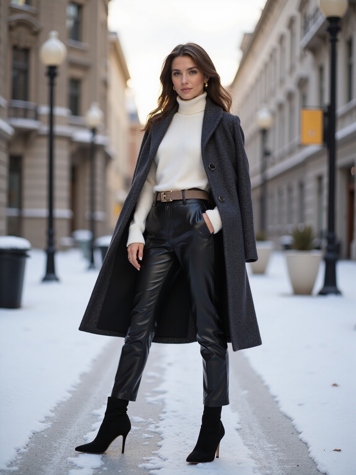 cozy contrasts with sleekness