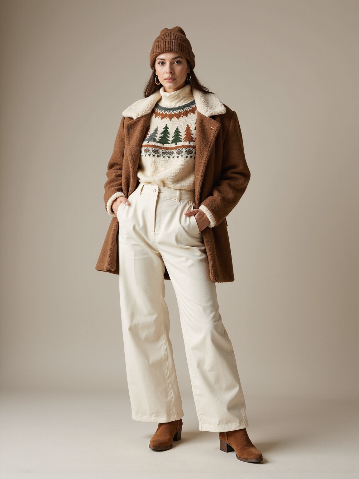 cozy fair isle apr s ski ensemble