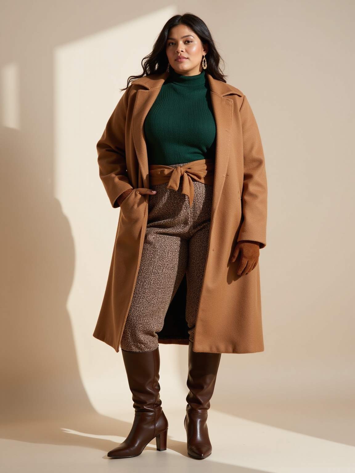 cozy insulating layered winter fabrics