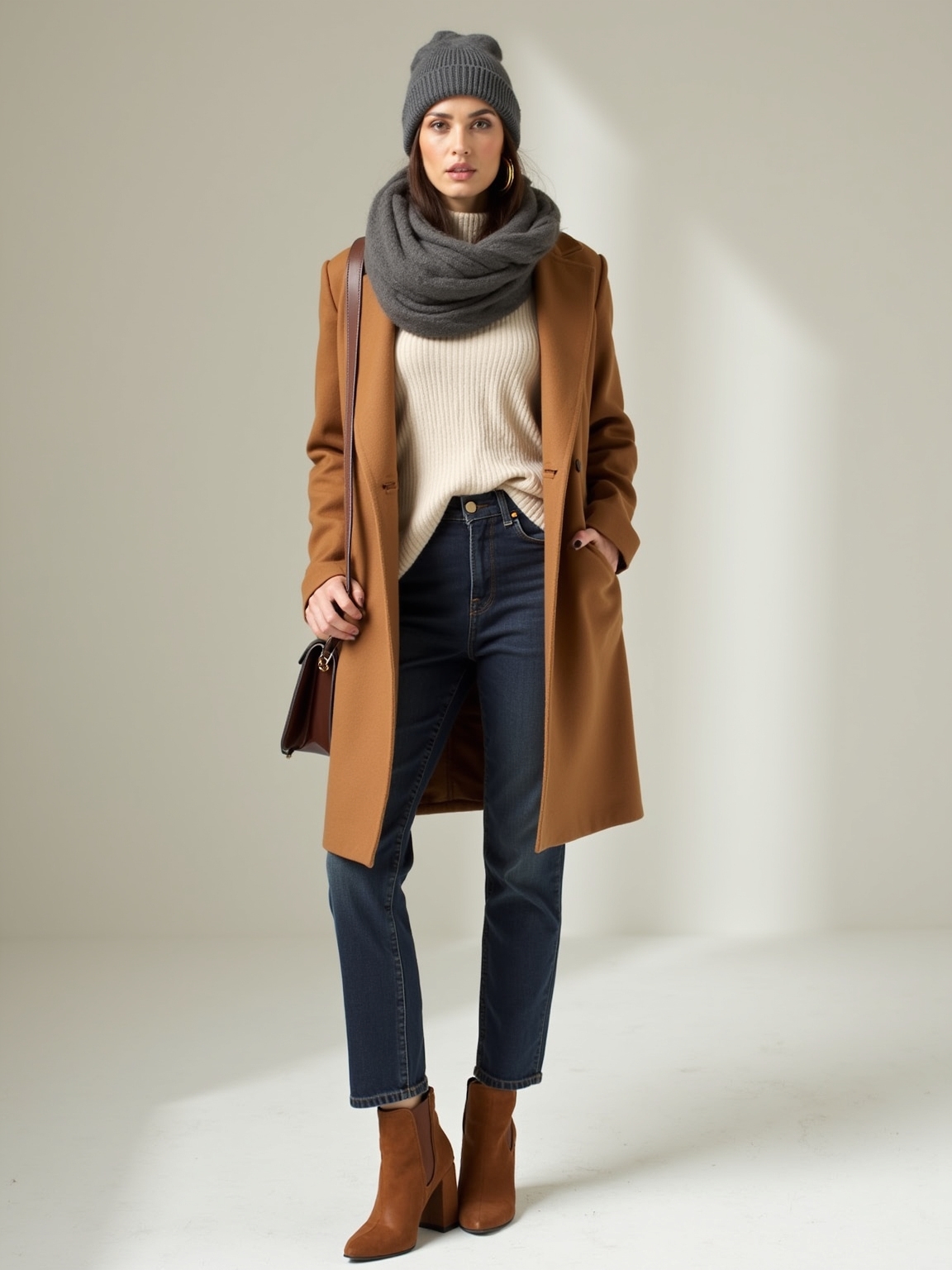 cozy layered casual weekend style