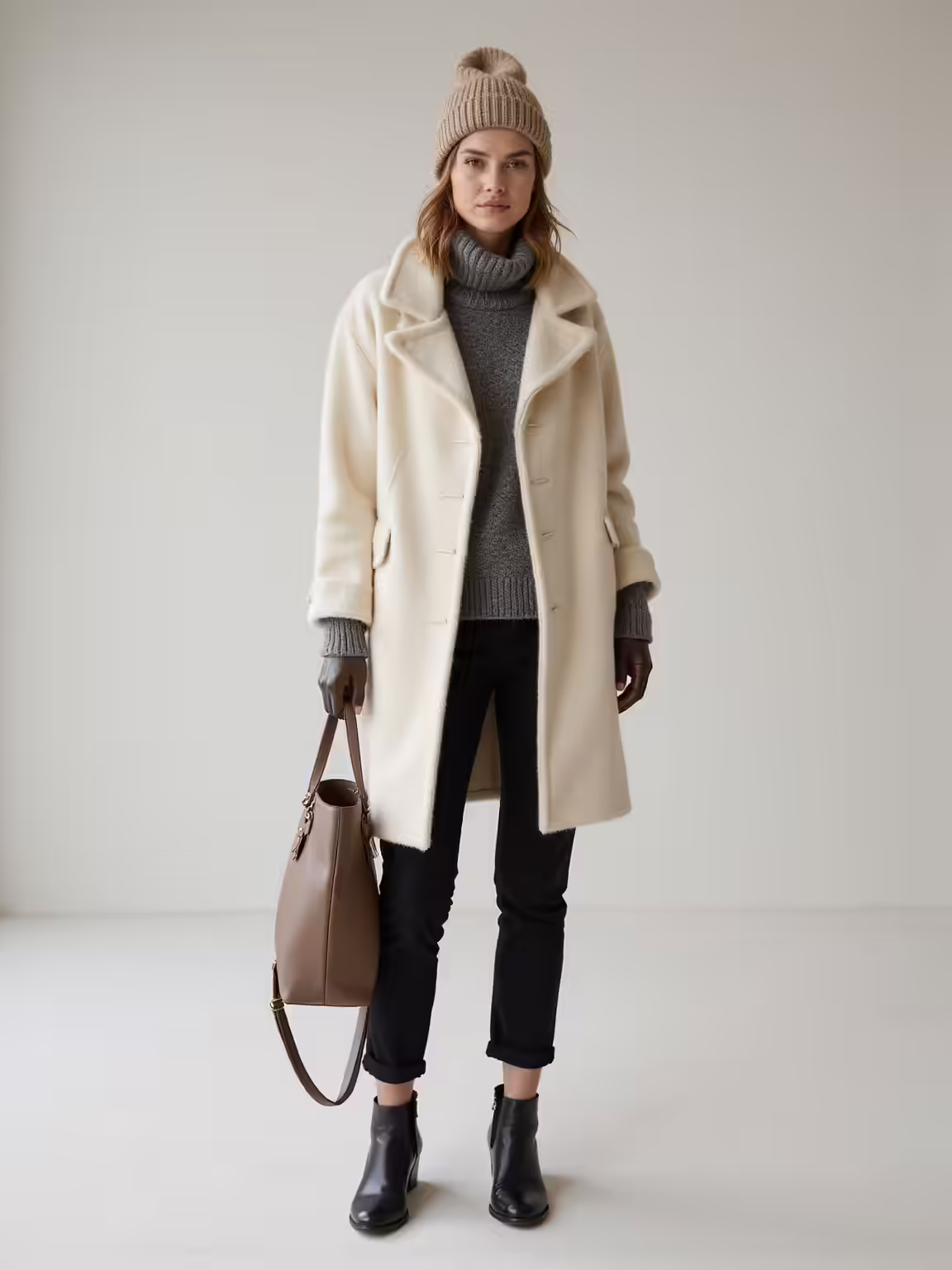 cozy layered casual winter looks