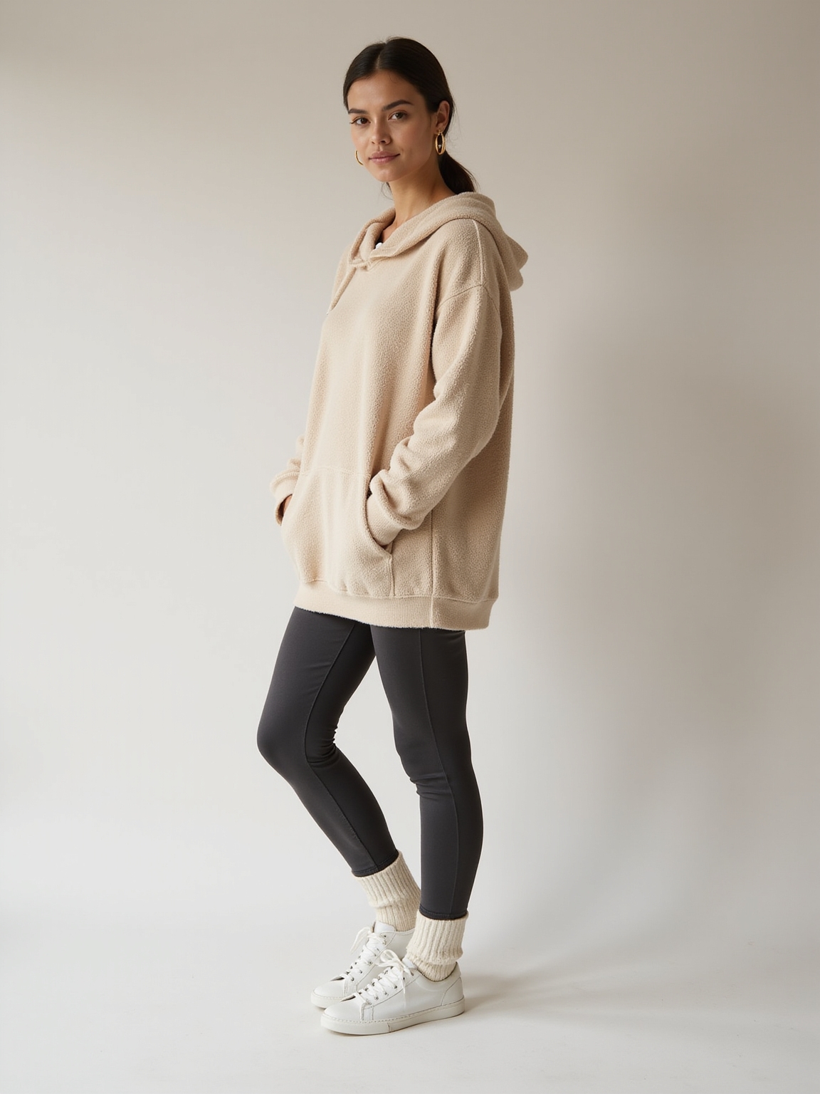 cozy layered casual winterwear