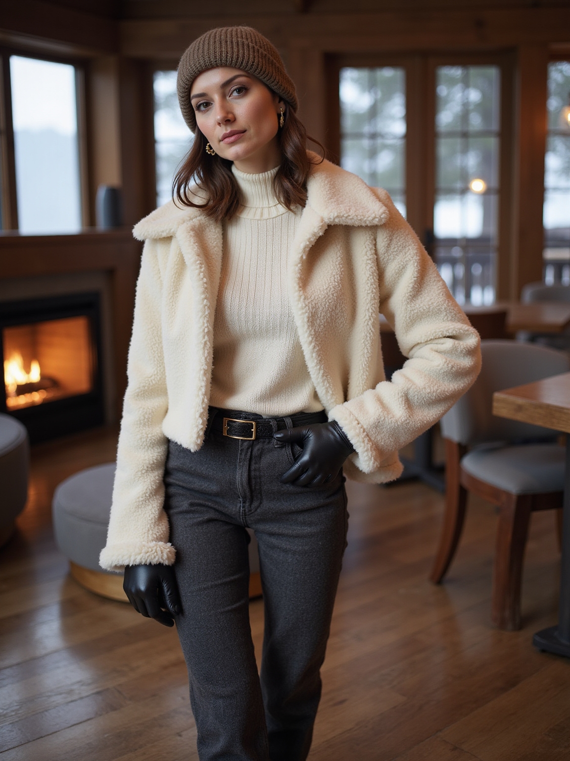 cozy luxe apr s ski ensemble