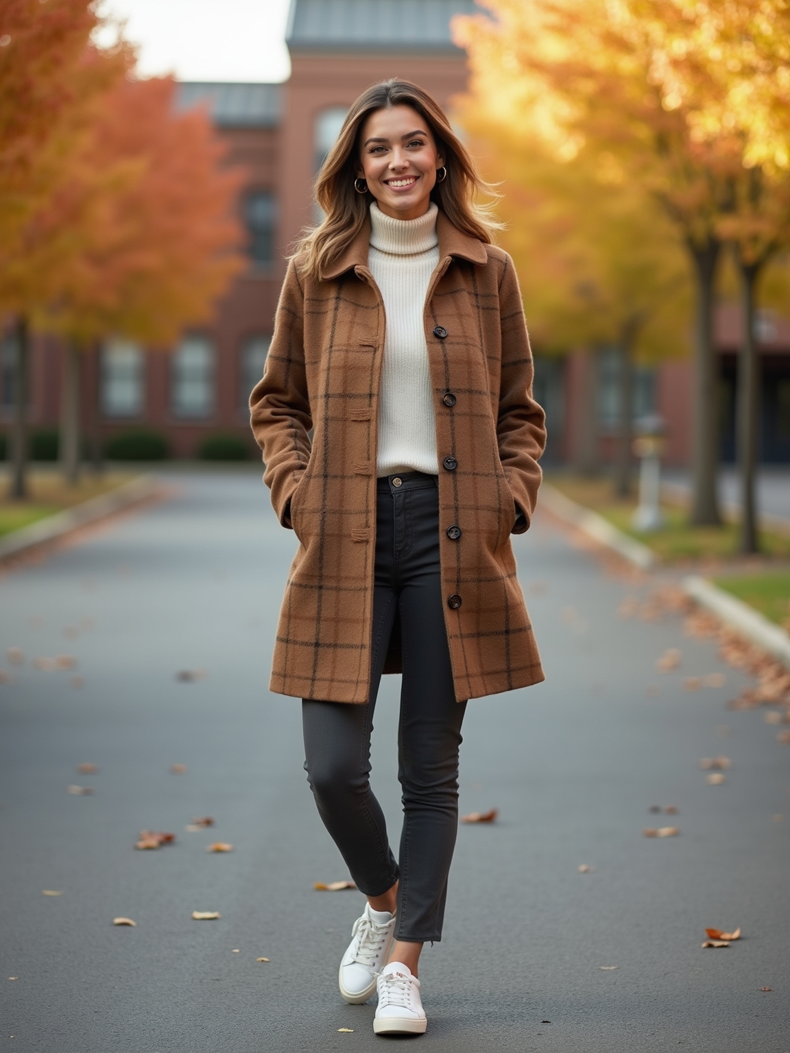 cozy plaid shacket cinched