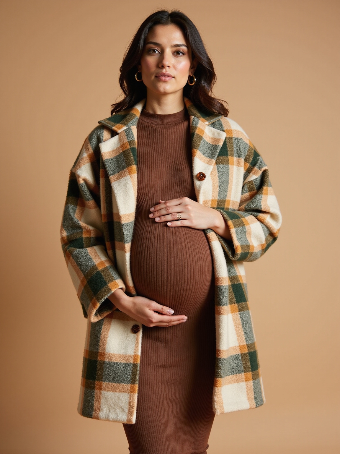 cozy plaid shacket layered basics