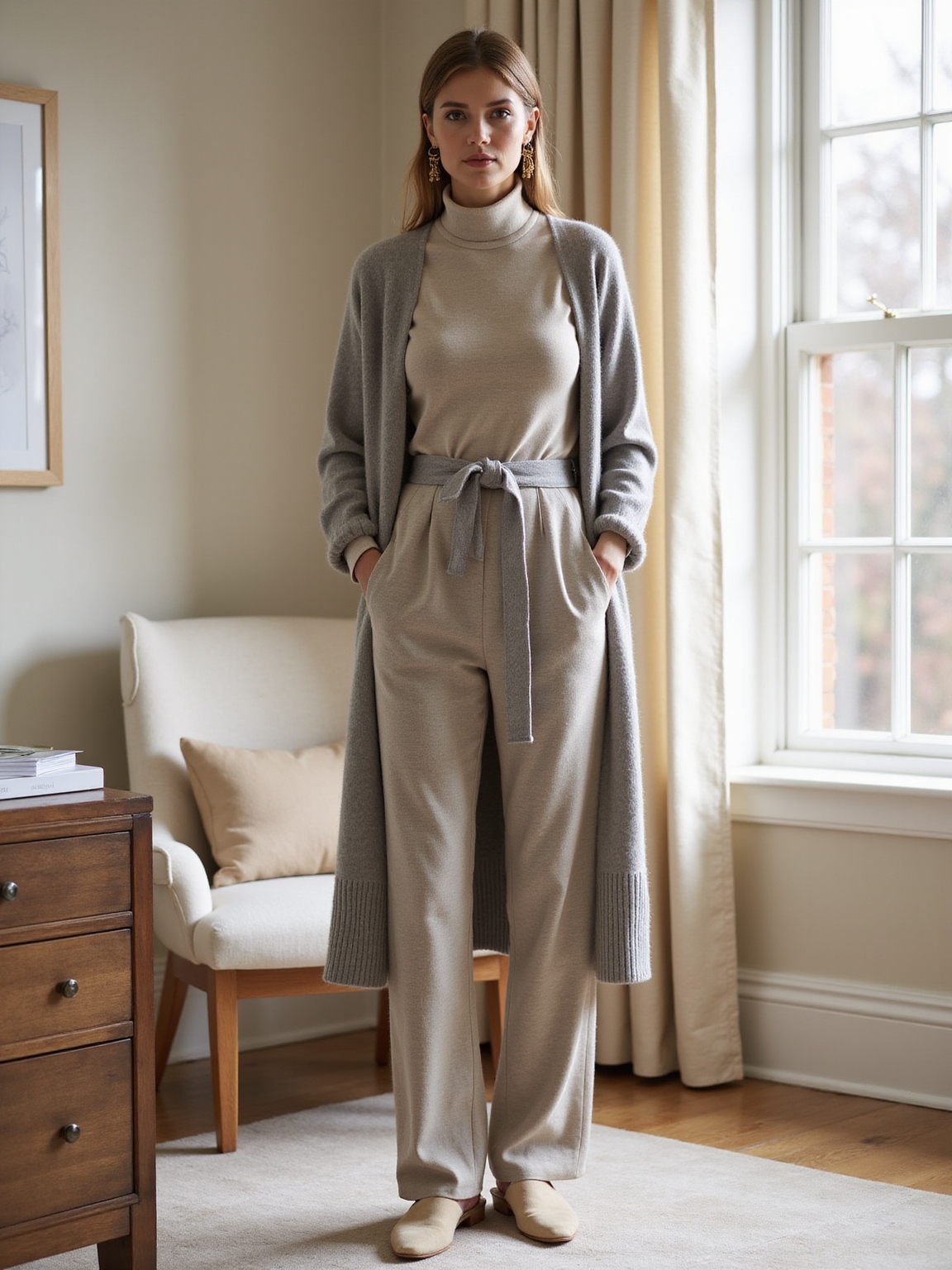 cozy polished knitwear with blazers