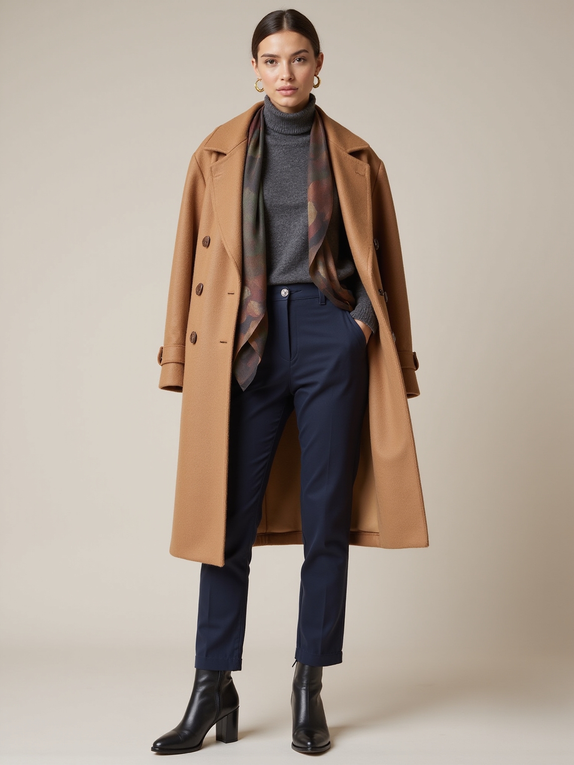 cozy polished layered dresswear