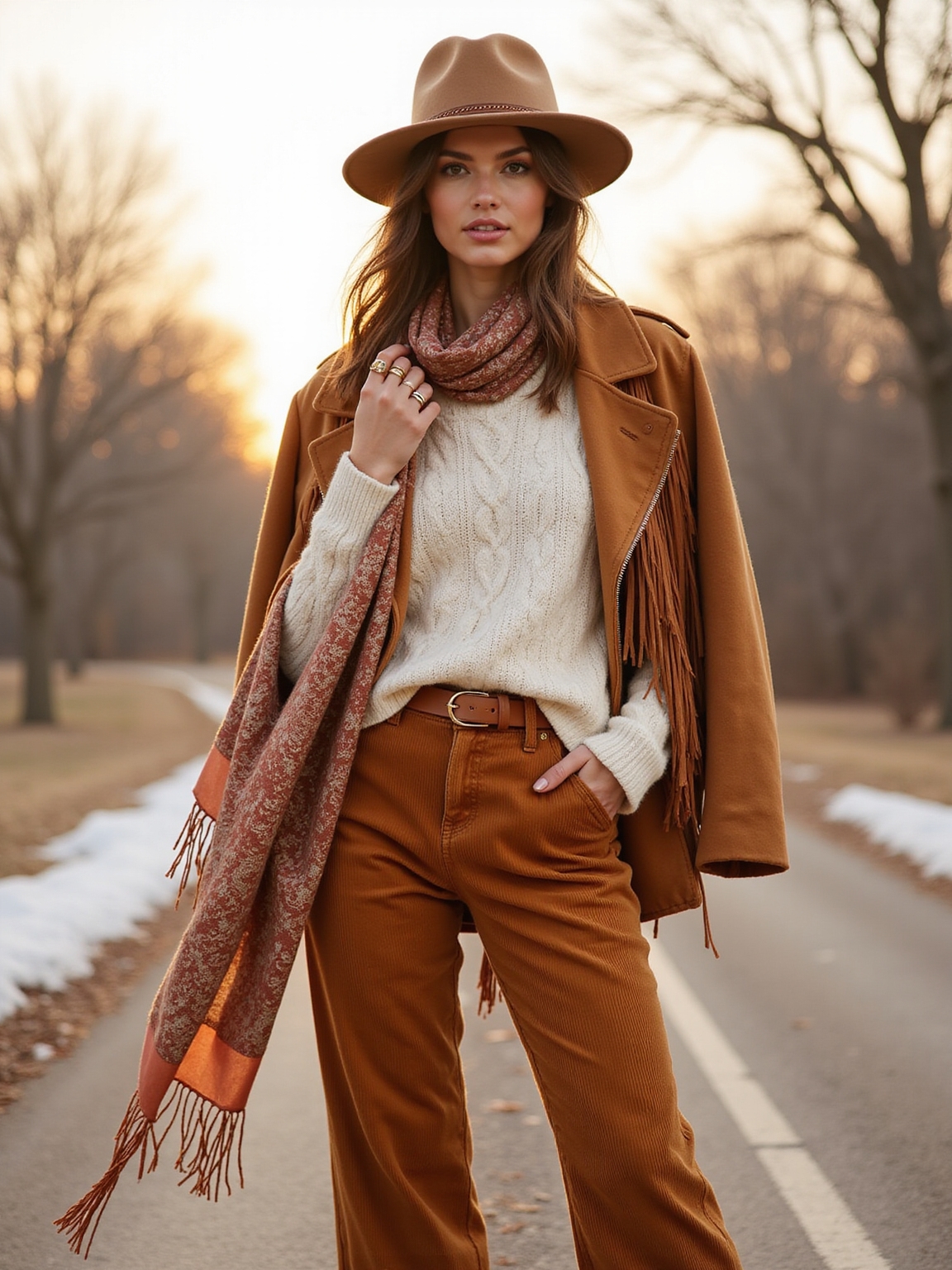 cozy relaxed boho winterwear