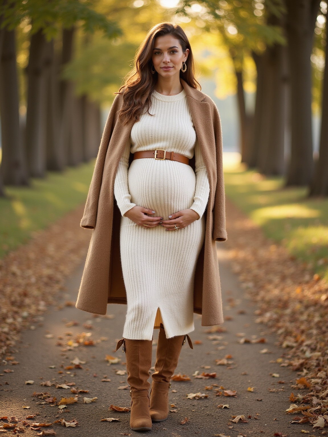 cozy ribbed sweater dress