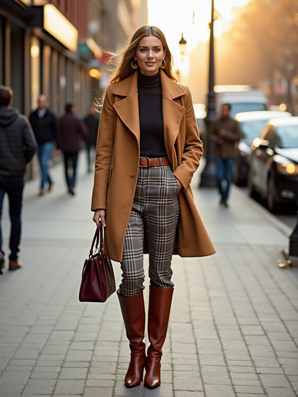 cozy street style autumn layers
