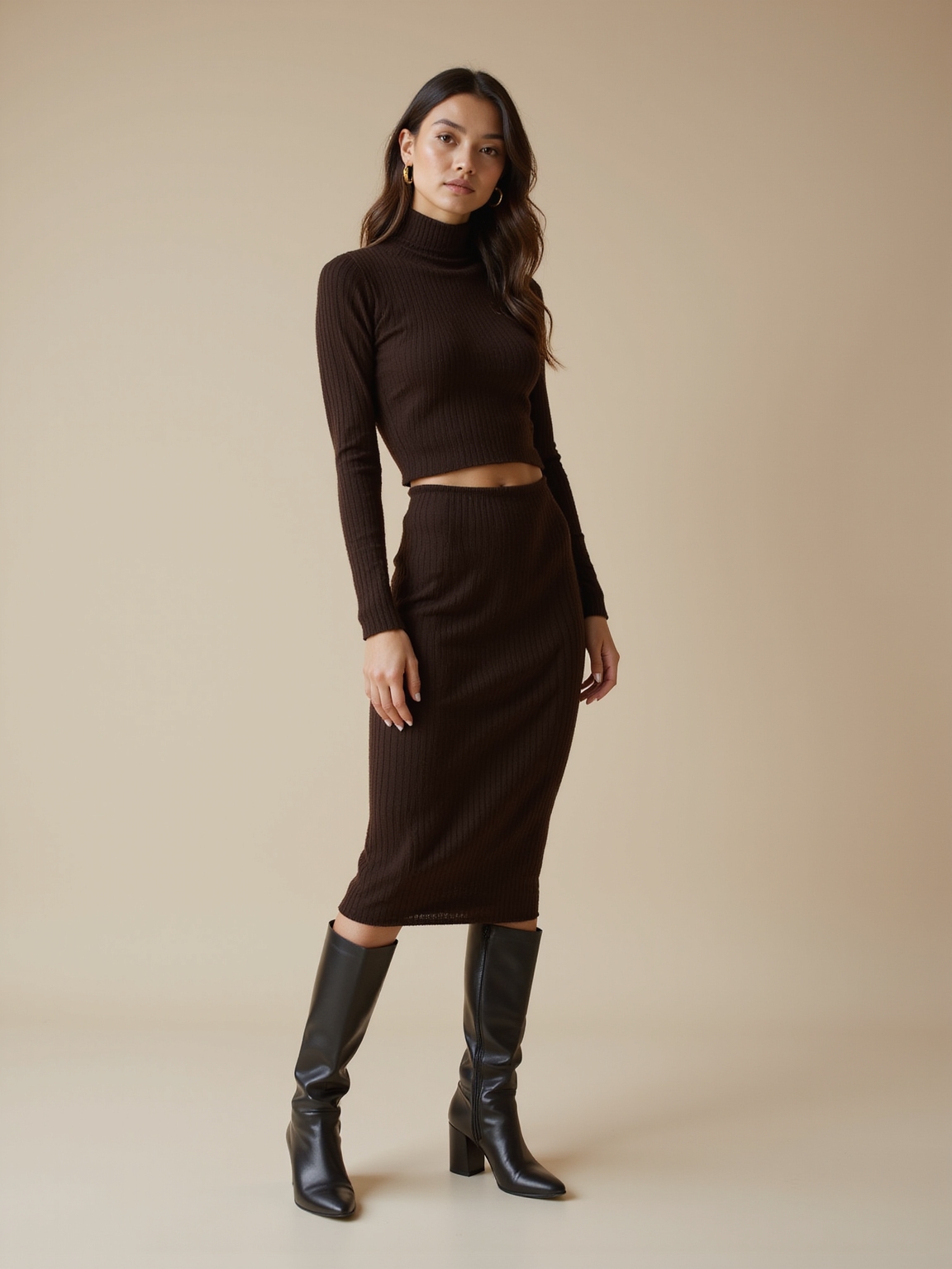 cozy tonal knit set