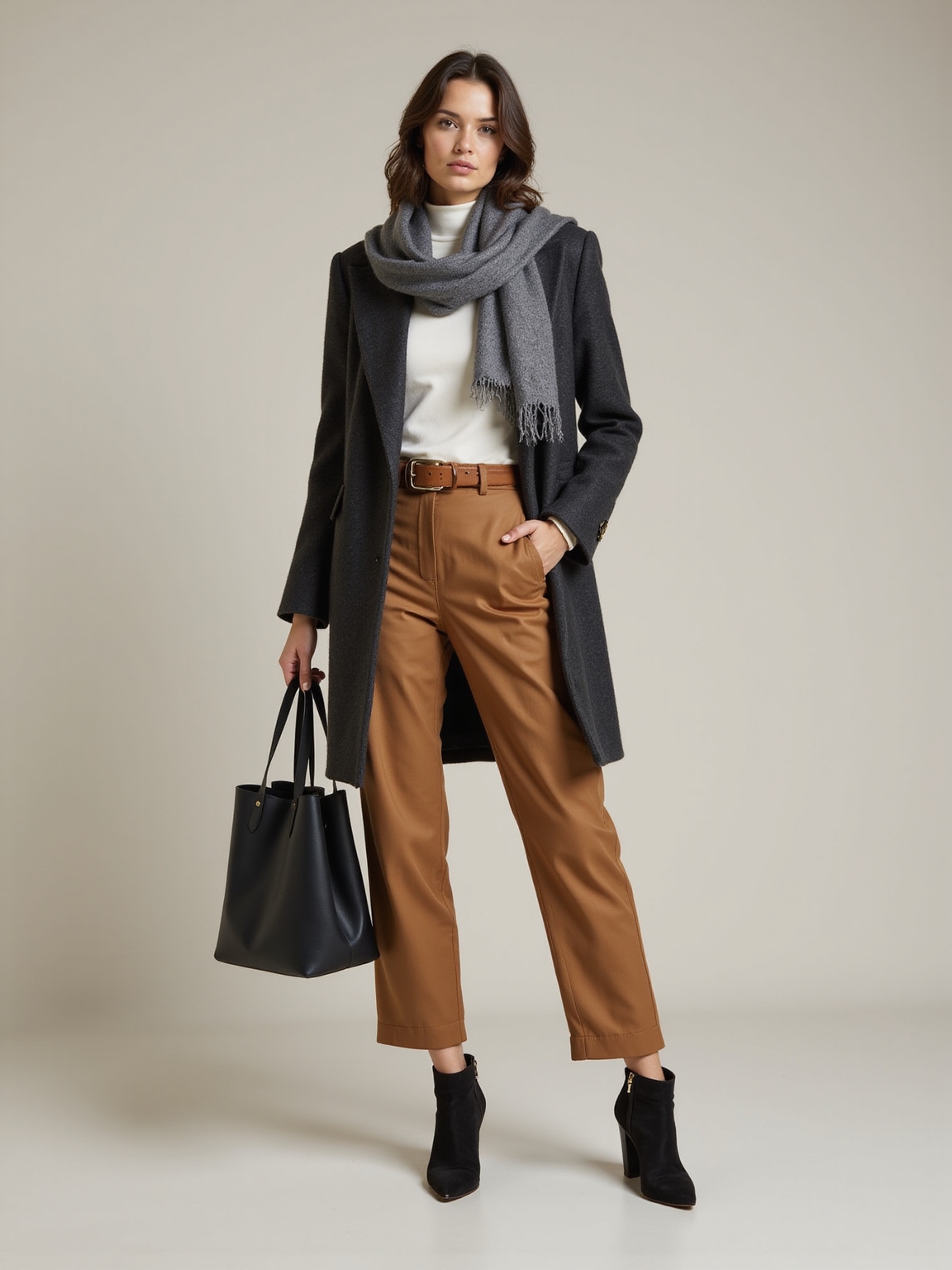 crisp layered polished modest tailoring