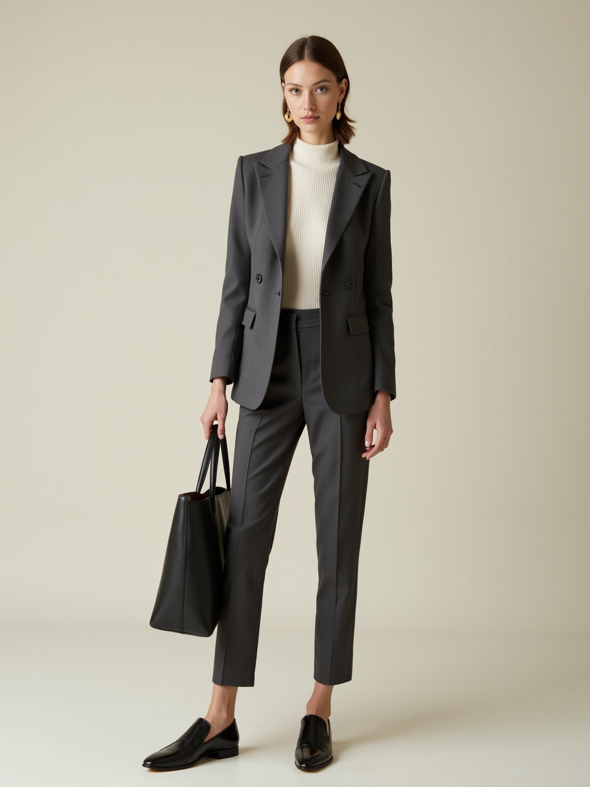 crisp tailored blazers over knits