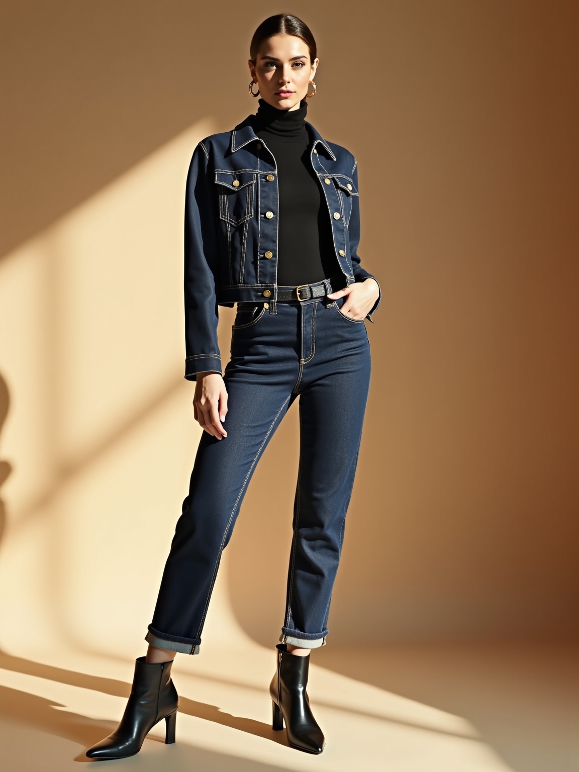dark indigo crisp silhouettes
