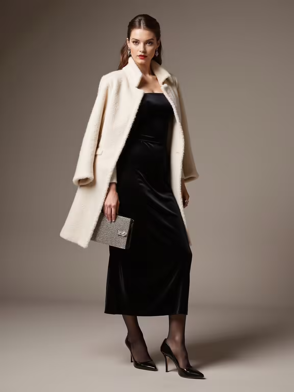 elegant winter evening attire