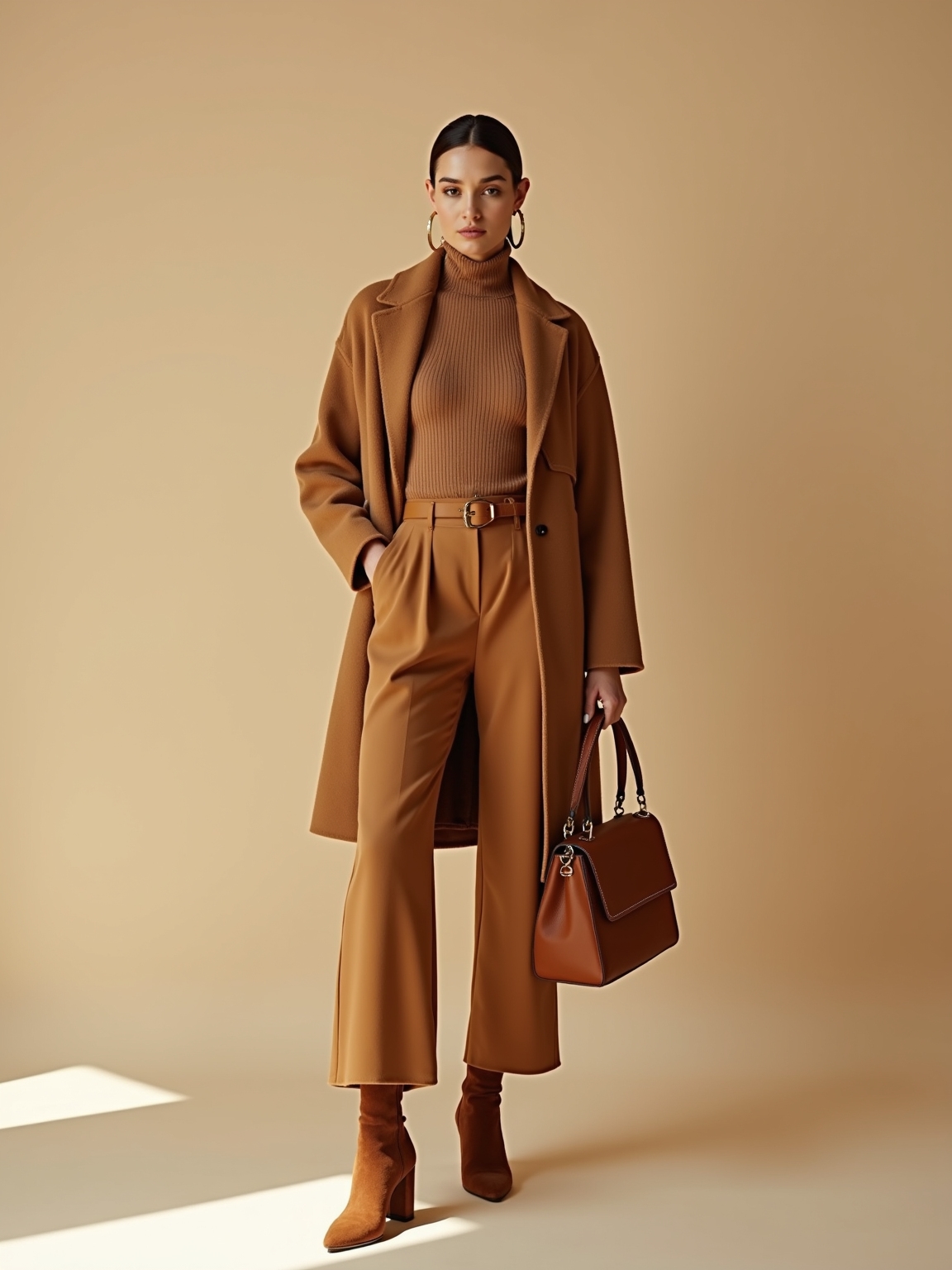 ember toned layered neutral ensemble