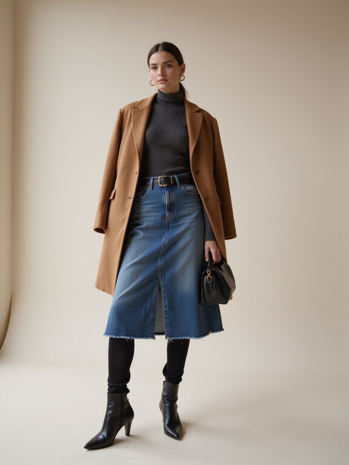 fine knit turtleneck underlay