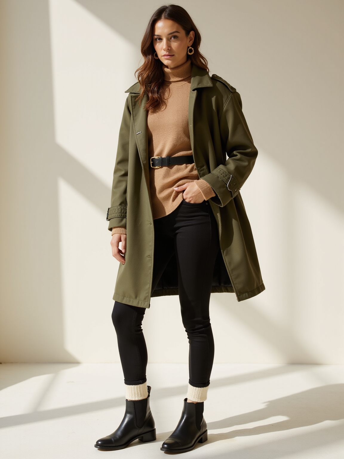 fleece lined high rise cozy leggings