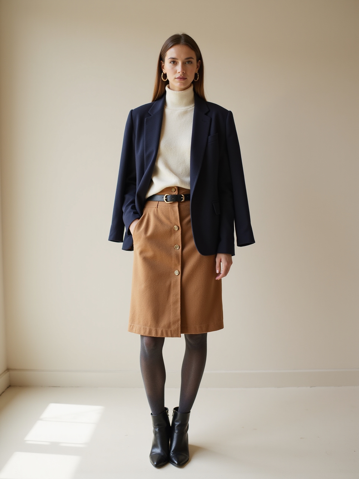 fleece lined tights with skirt