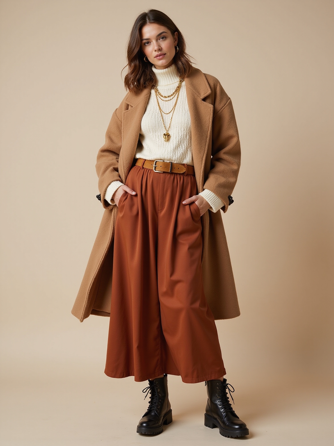 flowy maxi chunky boots