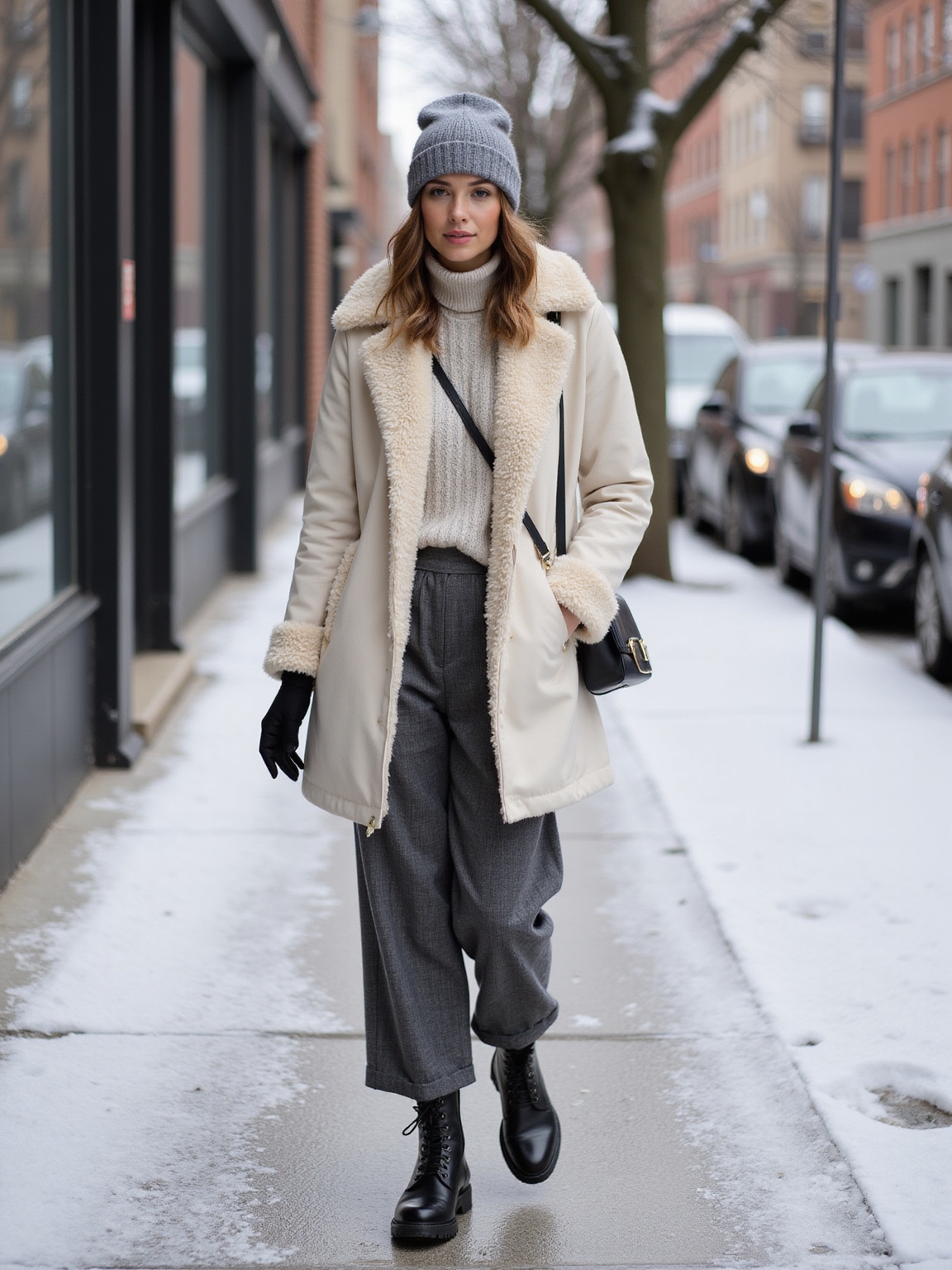grippy boots cozy layered warmth