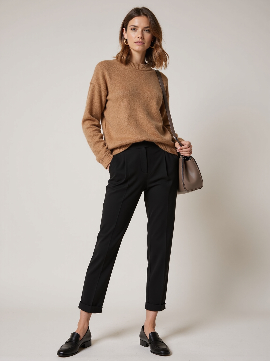 heathered cashmere slim ankles