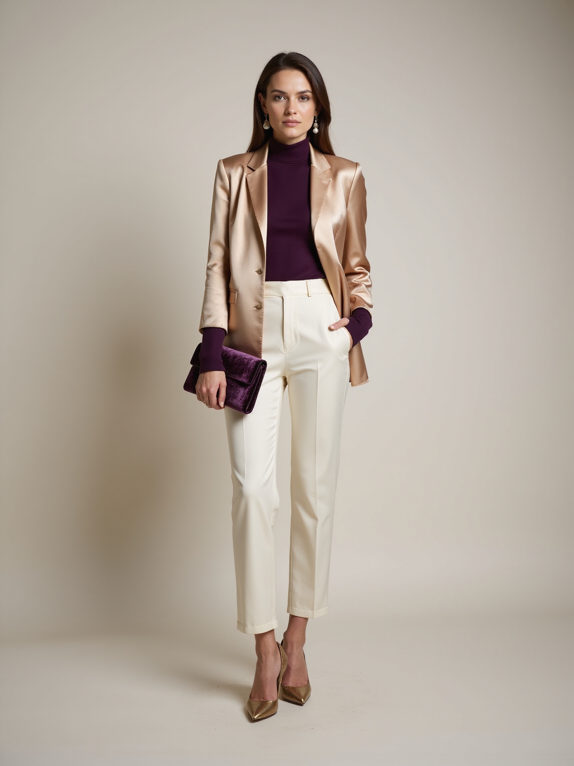 hushed shimmering winter palette
