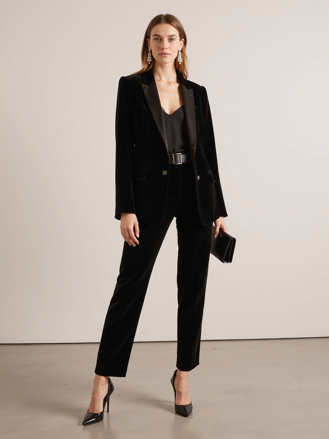 inky luxe minimal evening silhouette
