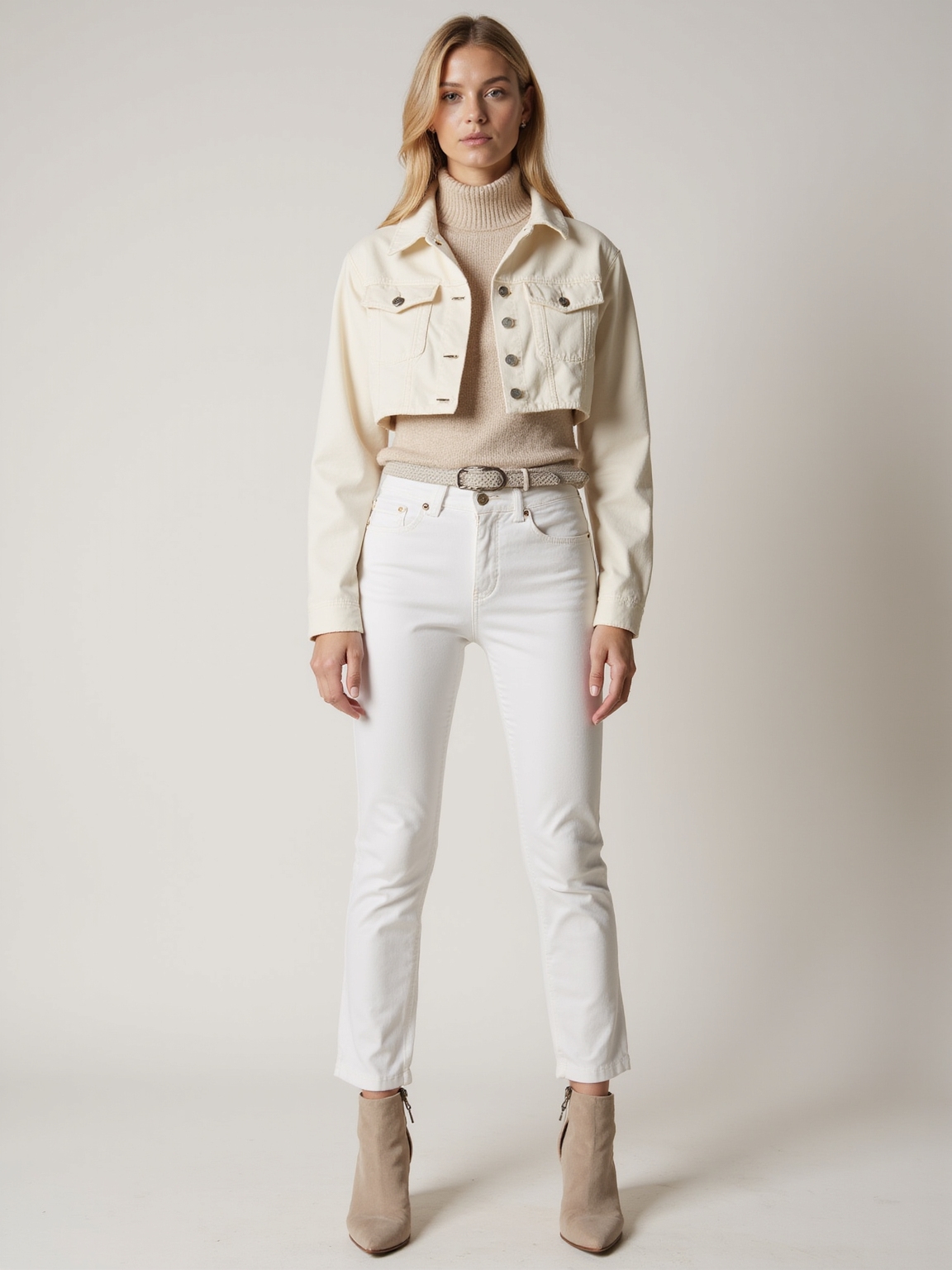 ivory denim winter whites layering
