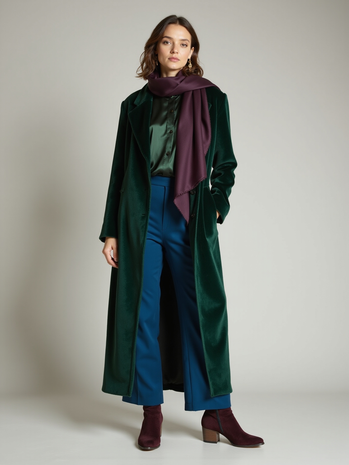 jewel toned modest winter elegance