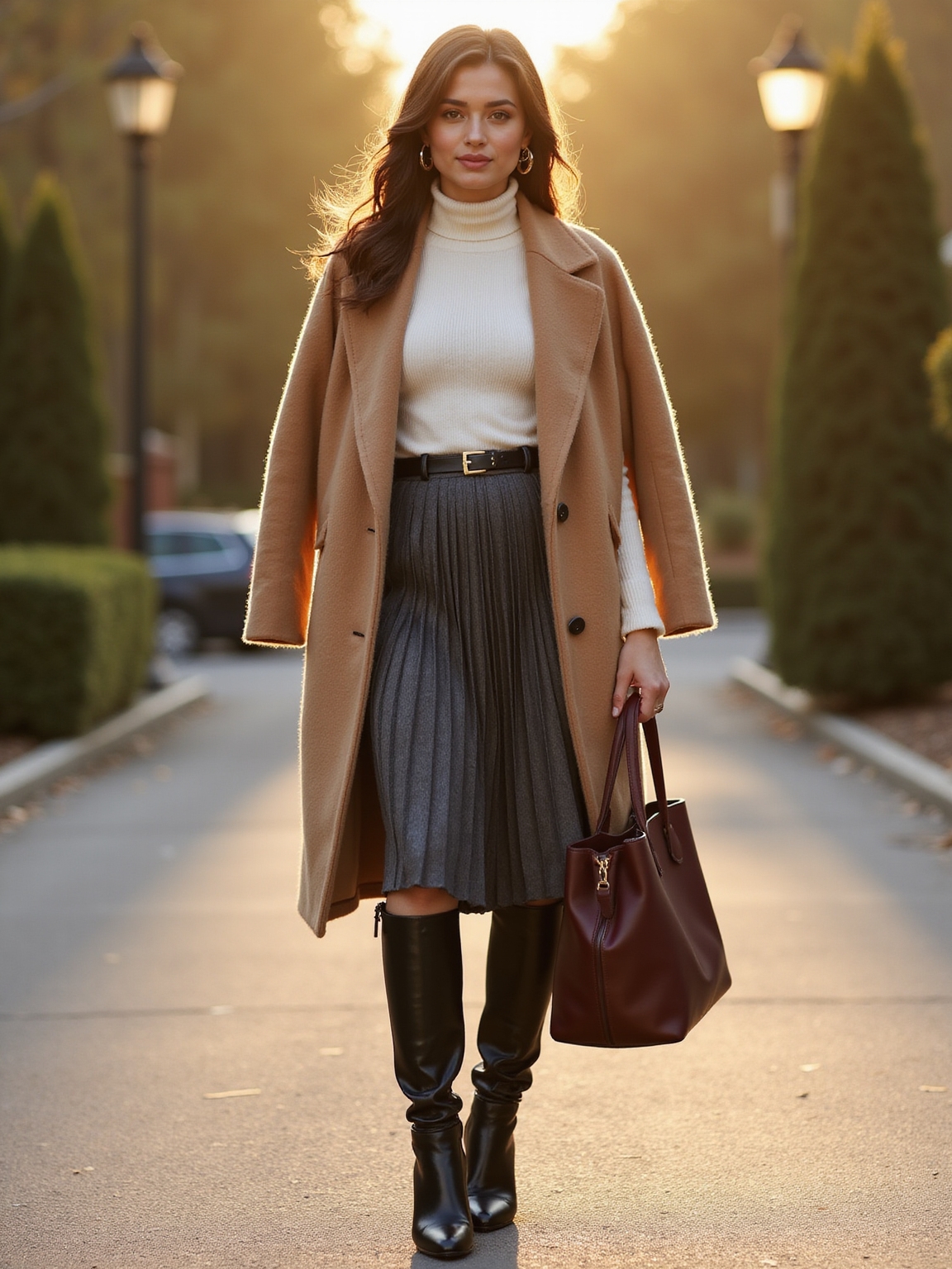knee high leather boots elegance