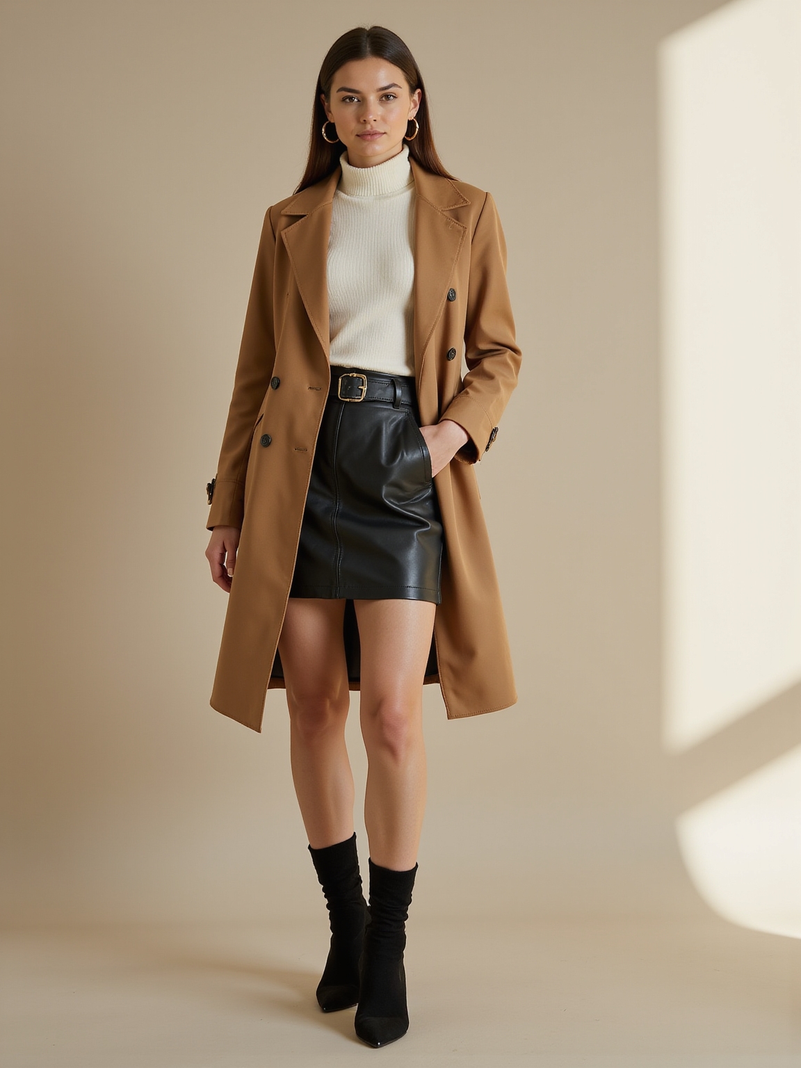 knot front trench mini sockboots