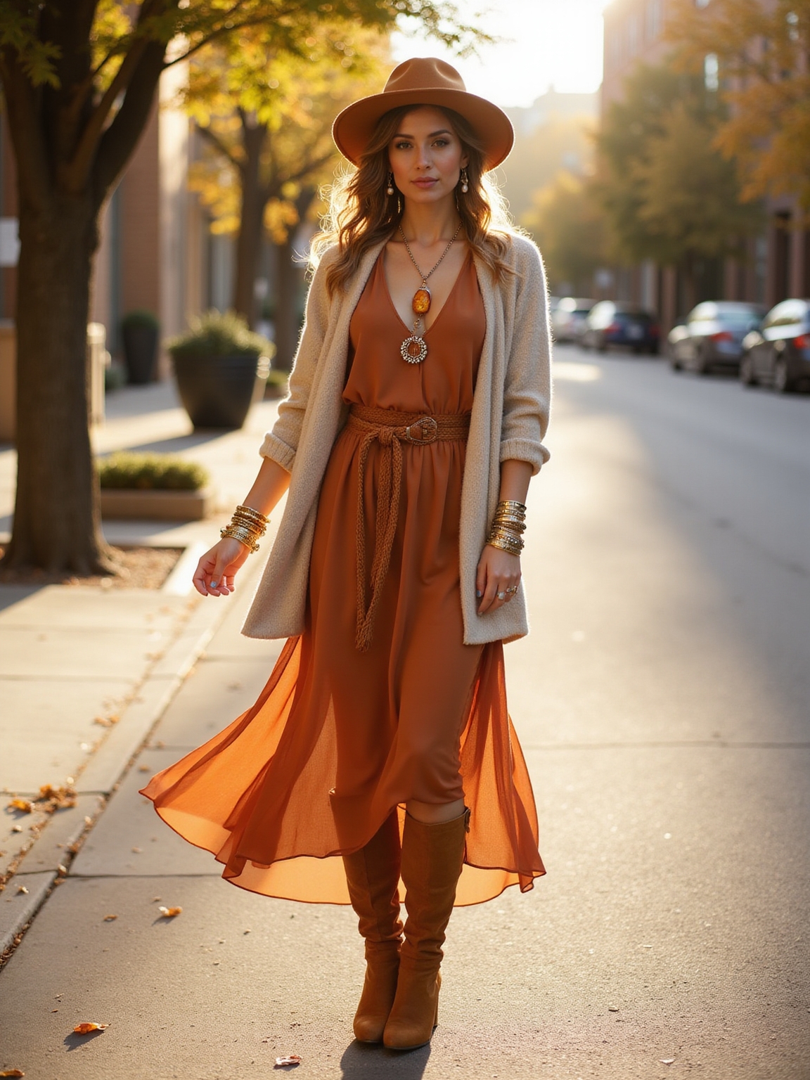 layered heirloom chains and rings