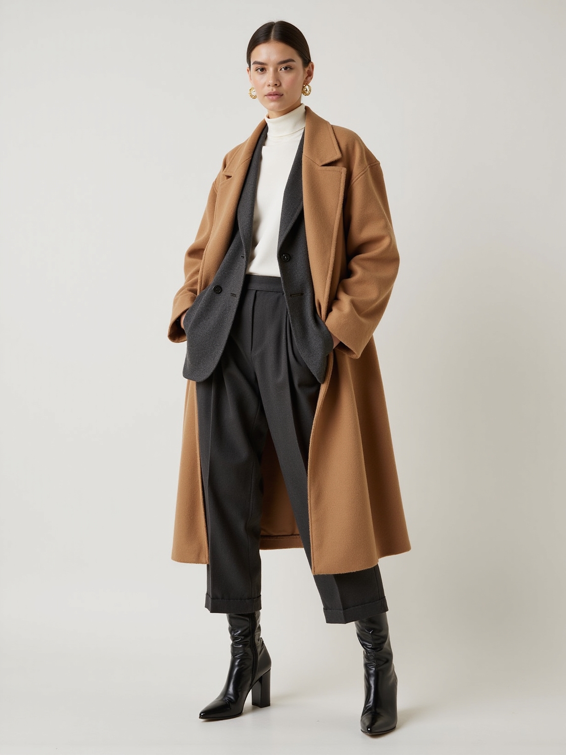 layered oversized blazer elegance