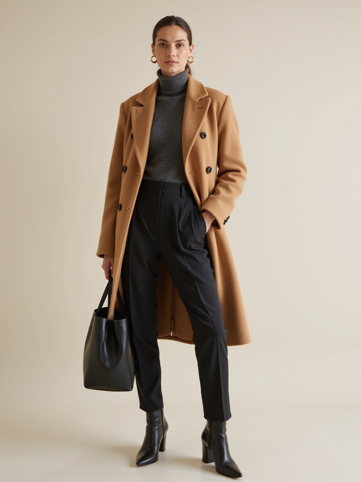 layered polished office winterwear