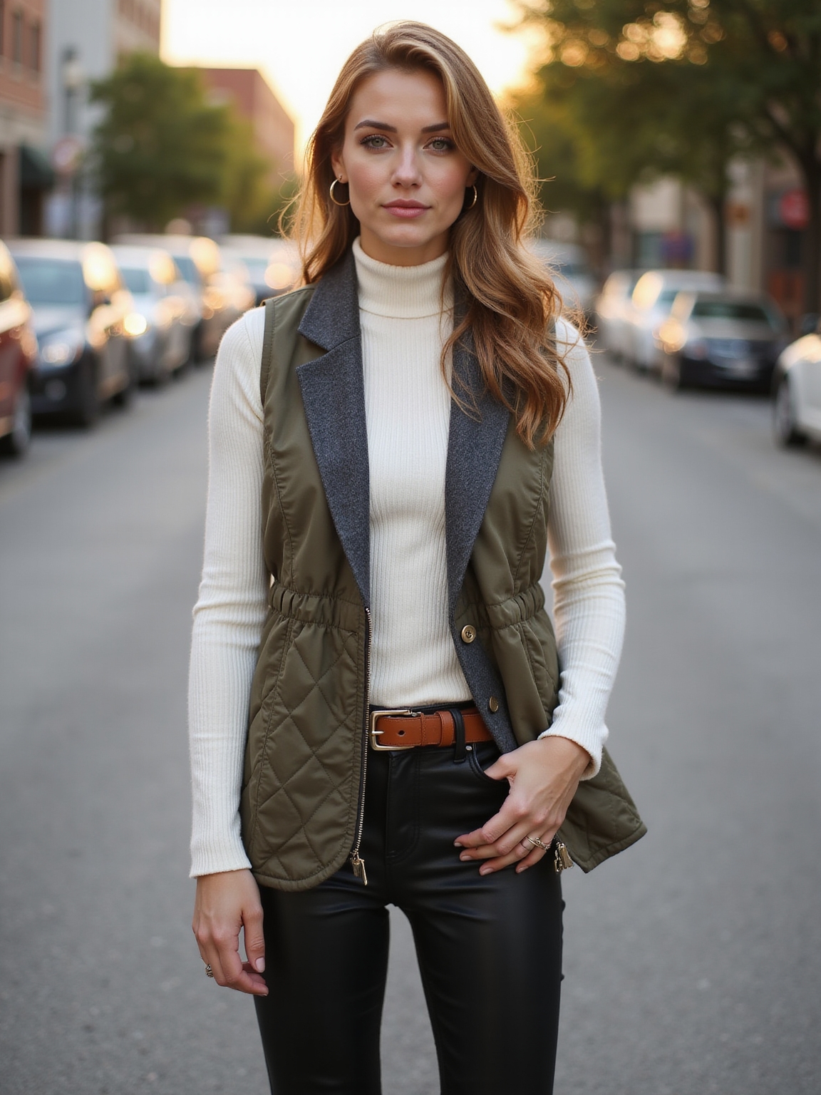 layered vests and shackets