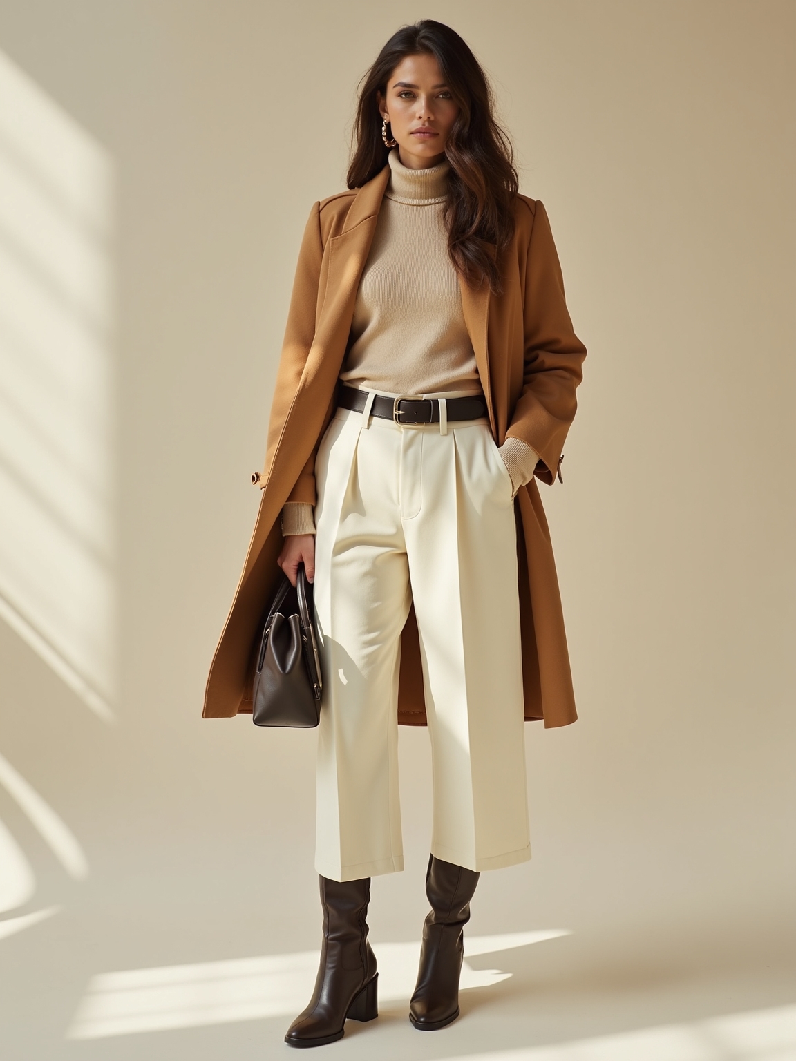 leather accents soft neutrals