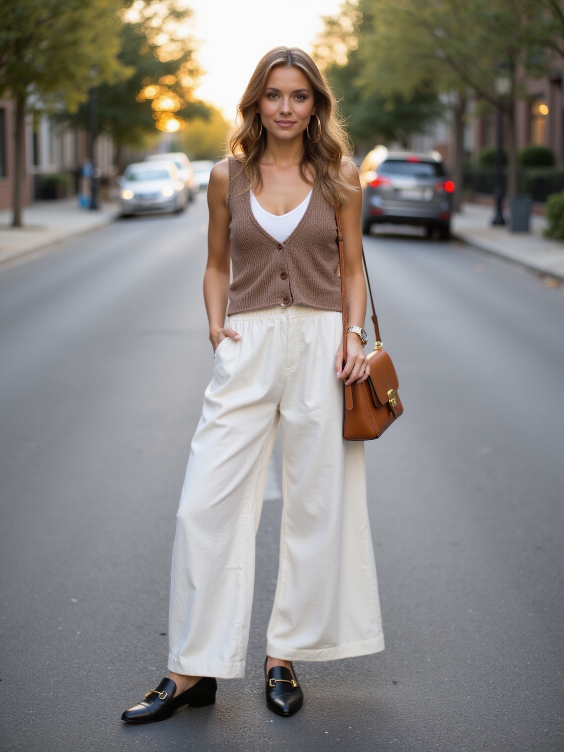 linen layers knit loafers