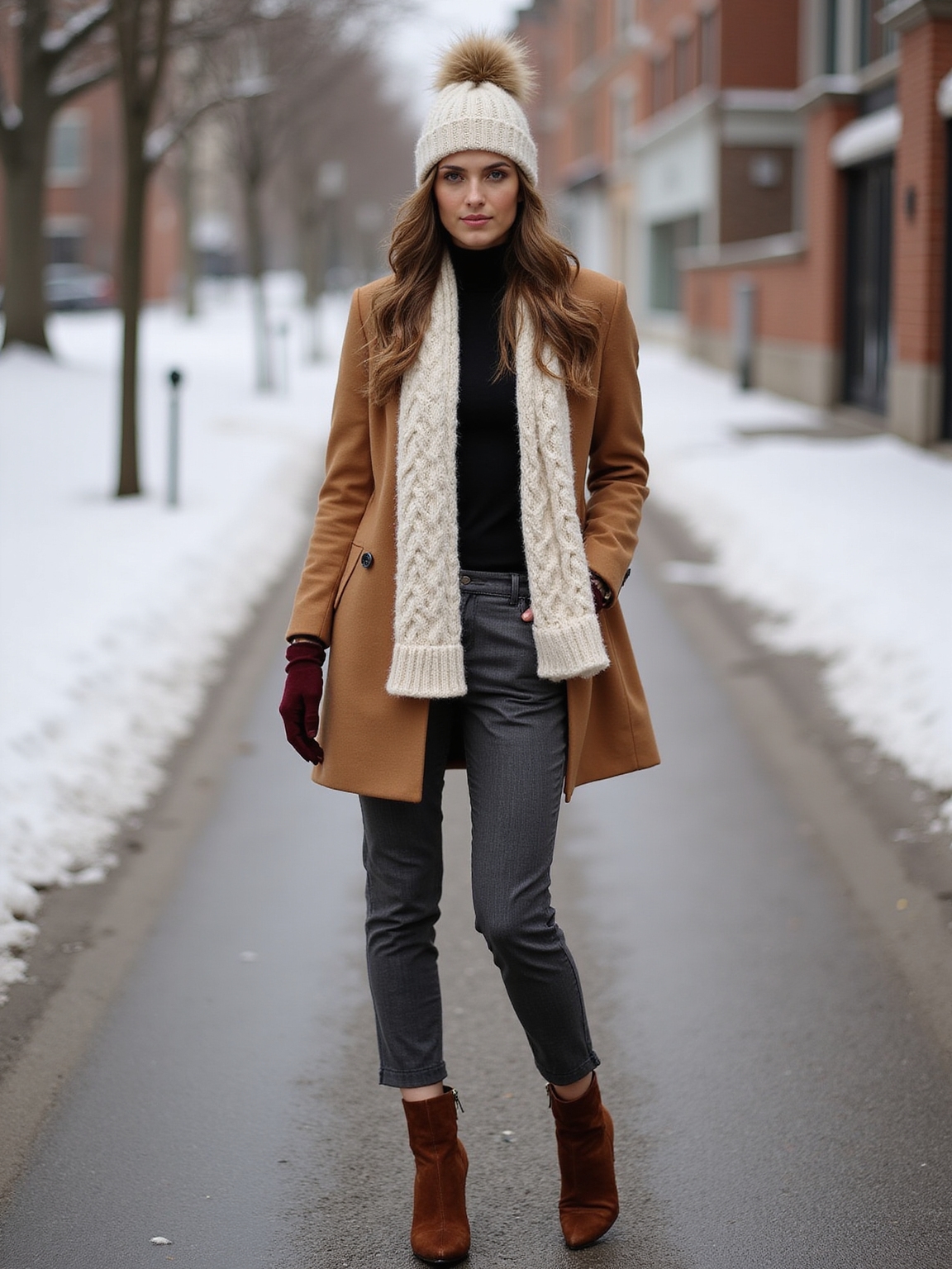 luxe knit scarves color pop