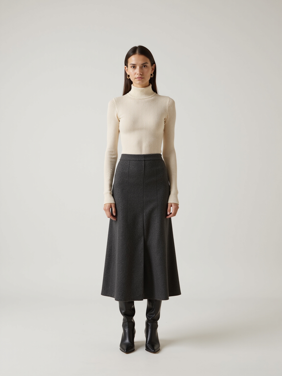 luxe wool maxi ensemble