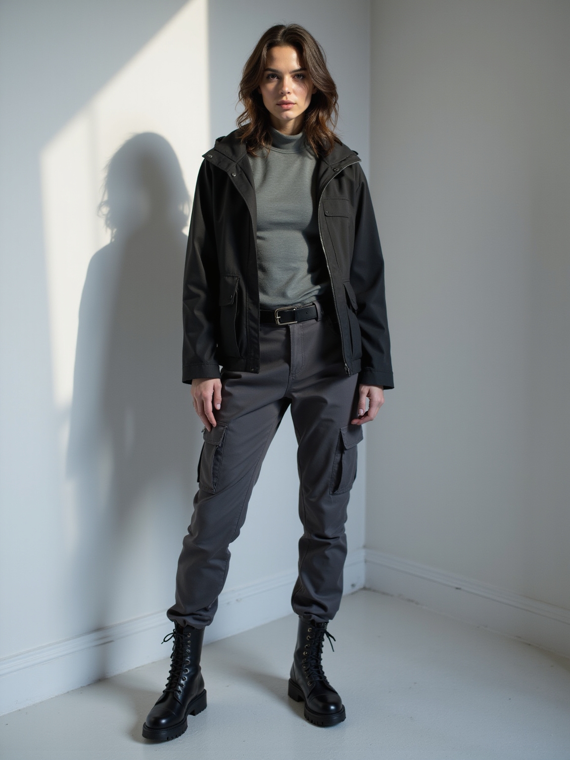 matte black modular storm shell