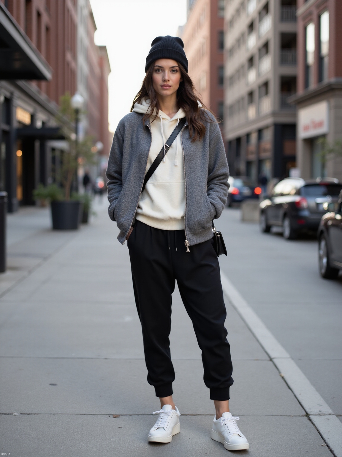 matte puffer sleek athleisure