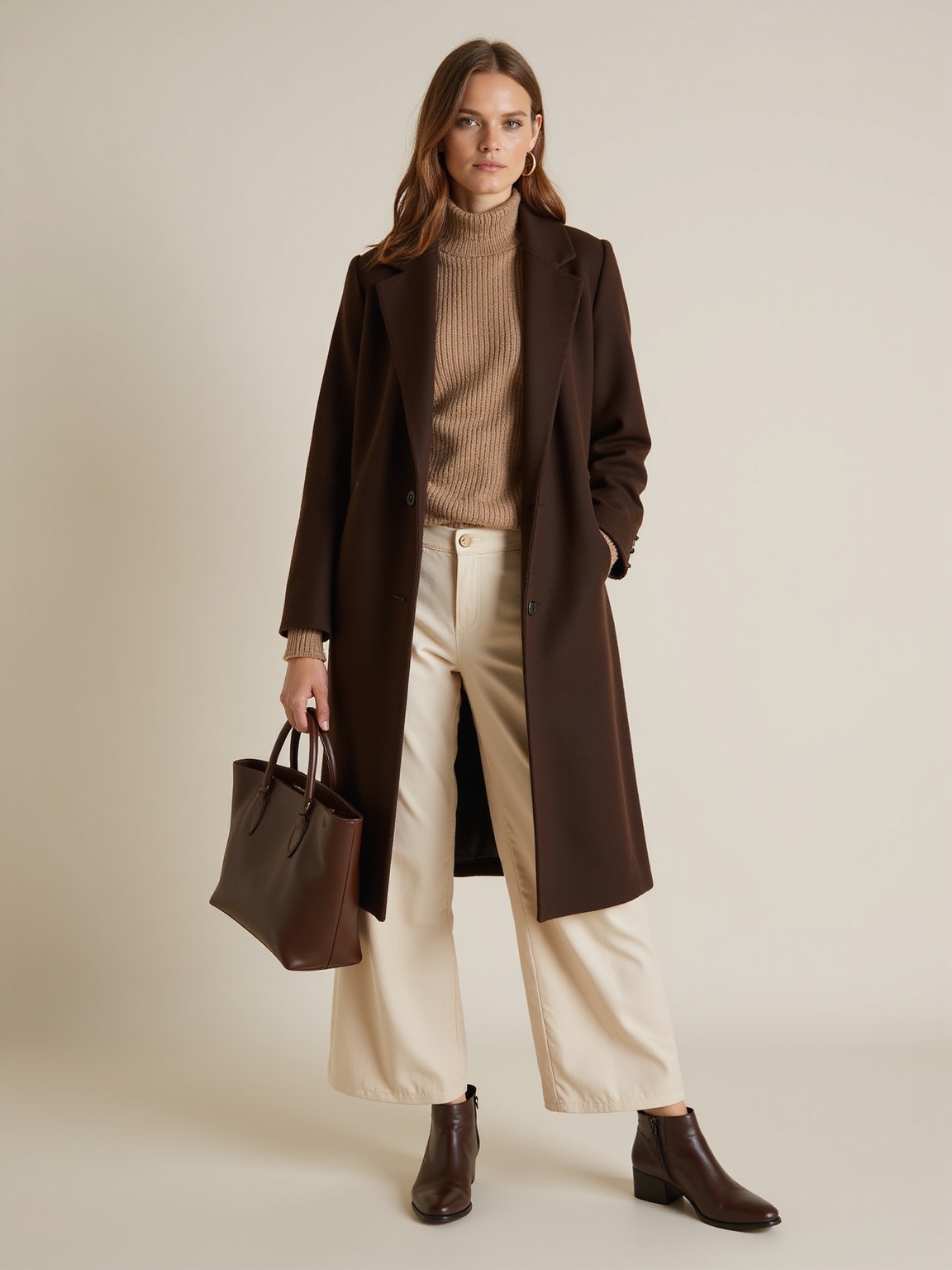 maxi coat over knit