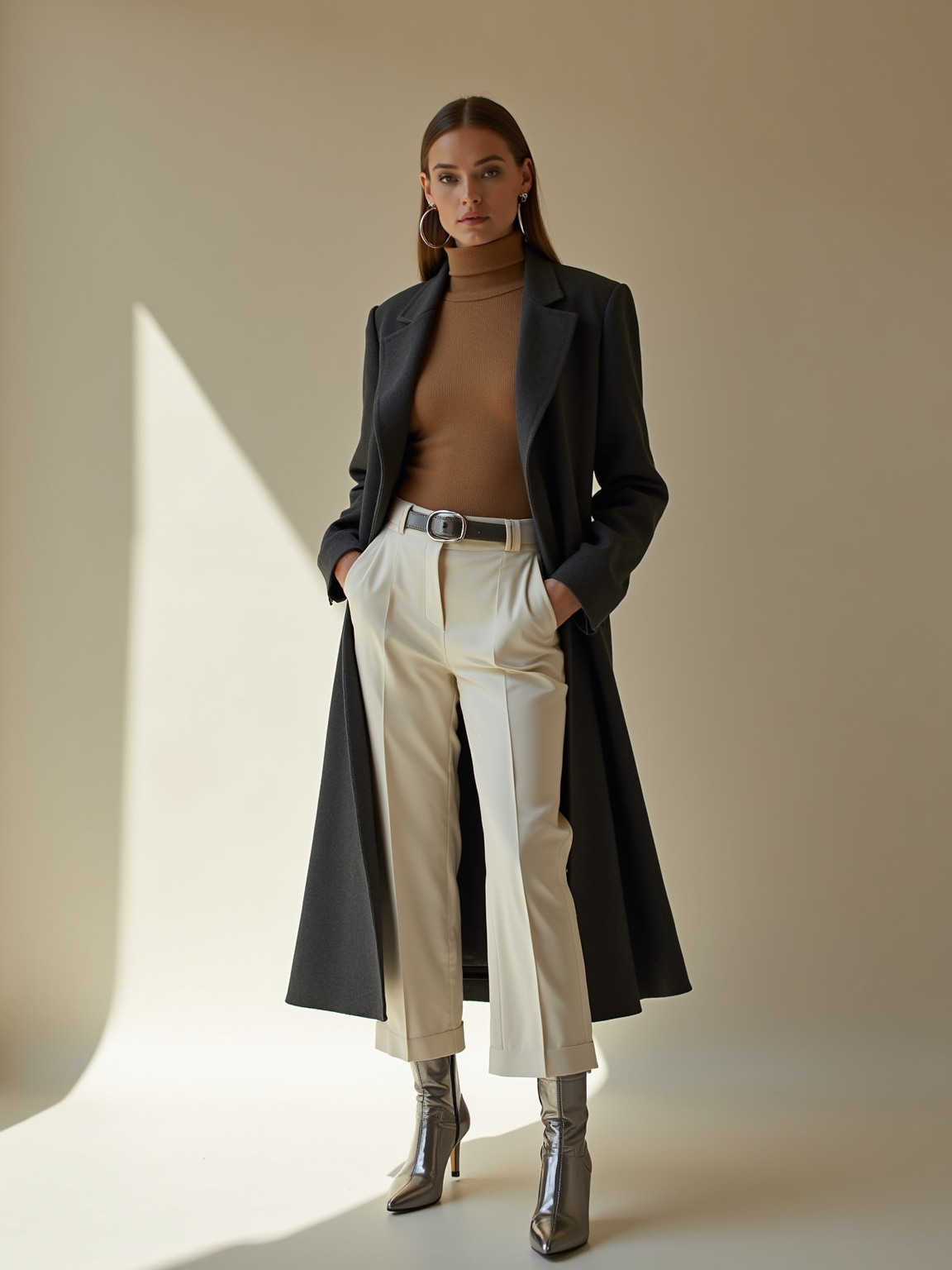 metallic accents transform winterwear