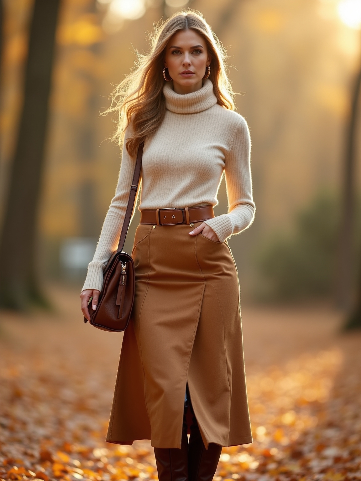 midi hem meets boots